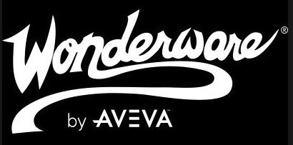 WonderWare by AVEVA logo in black and white